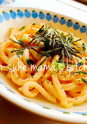 ムッチムチ☆レンチン明太クリームうどんஐ-レシピのメイン写真