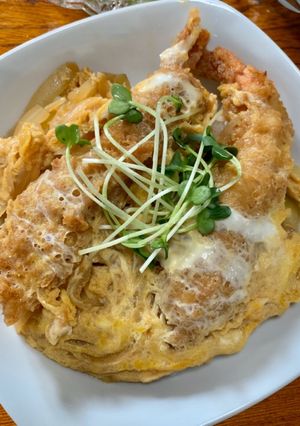 あまったエビフライで海老カツ丼！-レシピのメイン写真
