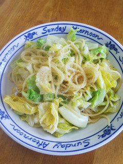 浅漬け春キャベツとじゃこのパスタ-レシピのメイン写真
