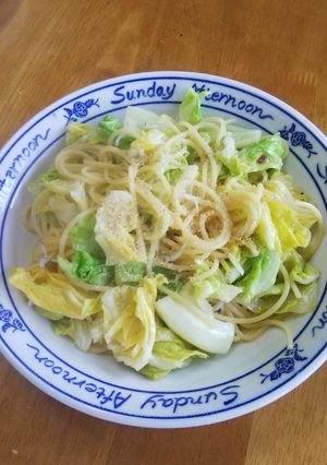 浅漬け春キャベツとじゃこのパスタ-レシピのメイン写真