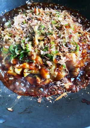 ダイエット中オートミールでお好み焼き-レシピのメイン写真