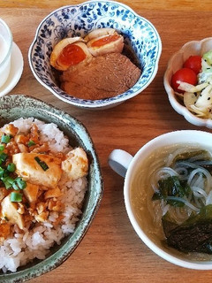 お昼ごはん!麻婆豆腐丼-レシピのメイン写真