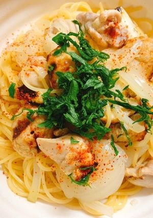 余った焼鳥で和風パスタ-レシピのメイン写真
