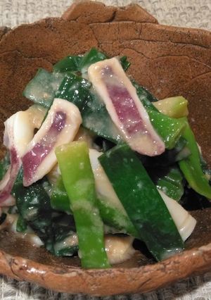 イカとネギの甘酒酢味噌和え（ぬた）-レシピのメイン写真