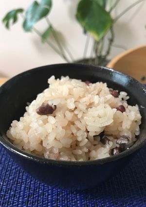 簡単モチモチ〜な炊飯器お赤飯-レシピのメイン写真