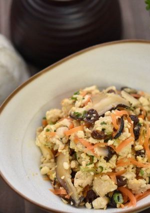 レーズン入り炒り豆腐-レシピのメイン写真
