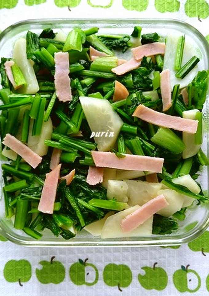 作り置きにも♪かぶとハムのコンソメ炒め-レシピのメイン写真