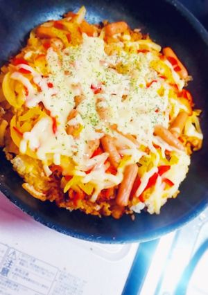 ご飯ピザ-レシピのメイン写真
