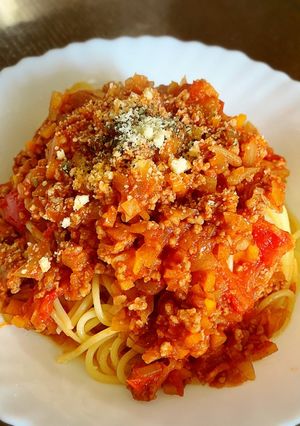 ミートソーススパゲティ-レシピのメイン写真