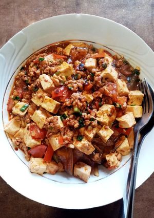 大拉皮のトマト麻婆豆腐炒め-レシピのメイン写真