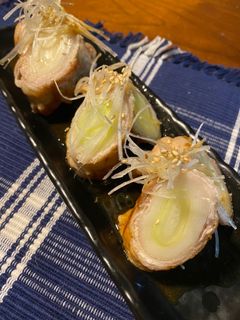 柚子胡椒とポン酢でサッパリ。葱の豚肉巻き-レシピのメイン写真