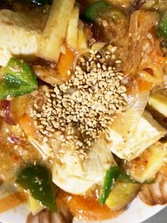 全てレンジ豆腐春雨キムチそぼろ炒め煮-レシピのメイン写真