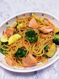 鮭とズッキーニのバター醤油パスタ-レシピのメイン写真
