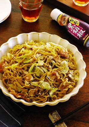 レンチン簡単!超スパイシー蒸し焼きそば-レシピのメイン写真