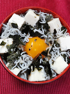 しらすと塩豆腐の卵のっけ丼-レシピのメイン写真