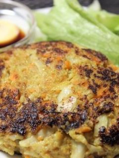 カレー味♡ ごぼうと人参のハンバーグ-レシピのメイン写真