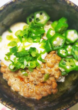 【５分でできる】ねばねば３色丼-レシピのメイン写真