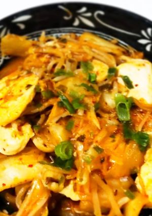 簡単♪鶏むね肉ともやしのキムチ炒め-レシピのメイン写真