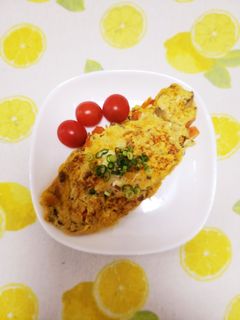 リメイク☆カレーオムレツinチーズ-レシピのメイン写真