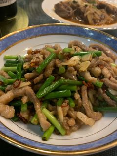 ニンニクの芽と豚肉の炒め物-レシピのメイン写真