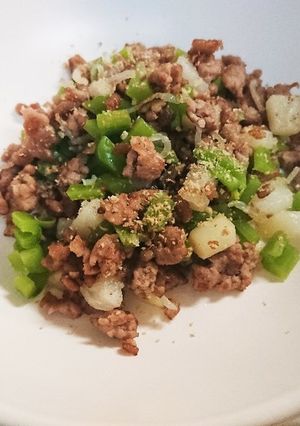 犬用*挽肉ジャガの香ばし炒め-レシピのメイン写真