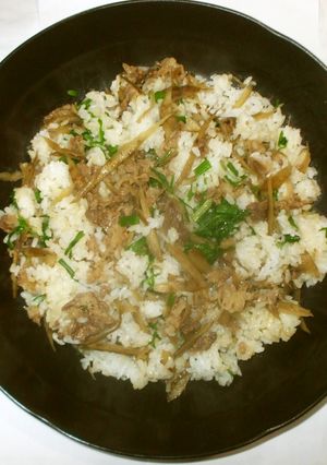 牛肉と牛蒡とセリご飯♪簡単-レシピのメイン写真