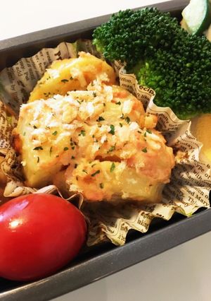 お弁当のあと1品♪鮭マヨポテト焼き-レシピのメイン写真