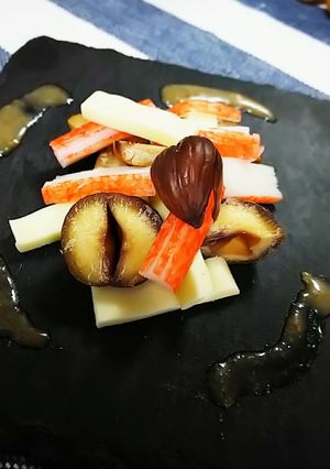 簡単切るだけ！栗＆カニ＆チーズdeサラダ-レシピのメイン写真
