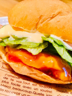 マックの♡テリヤキサラダチキンバーガー♡-レシピのメイン写真