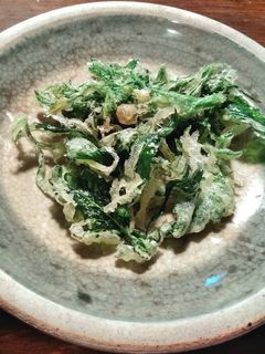 大根の葉と花のかき揚げ-レシピのメイン写真