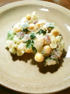 アイスプラントとひよこ豆のかき揚げ-レシピのメイン写真