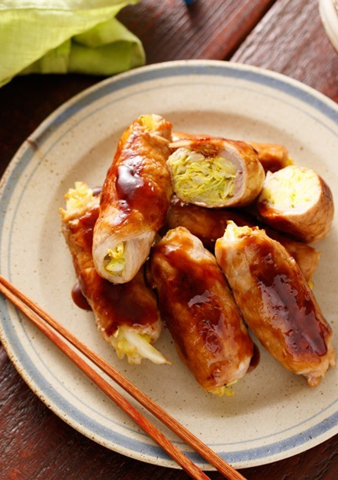 春キャベツの豚巻きしょうが焼き-レシピのメイン写真