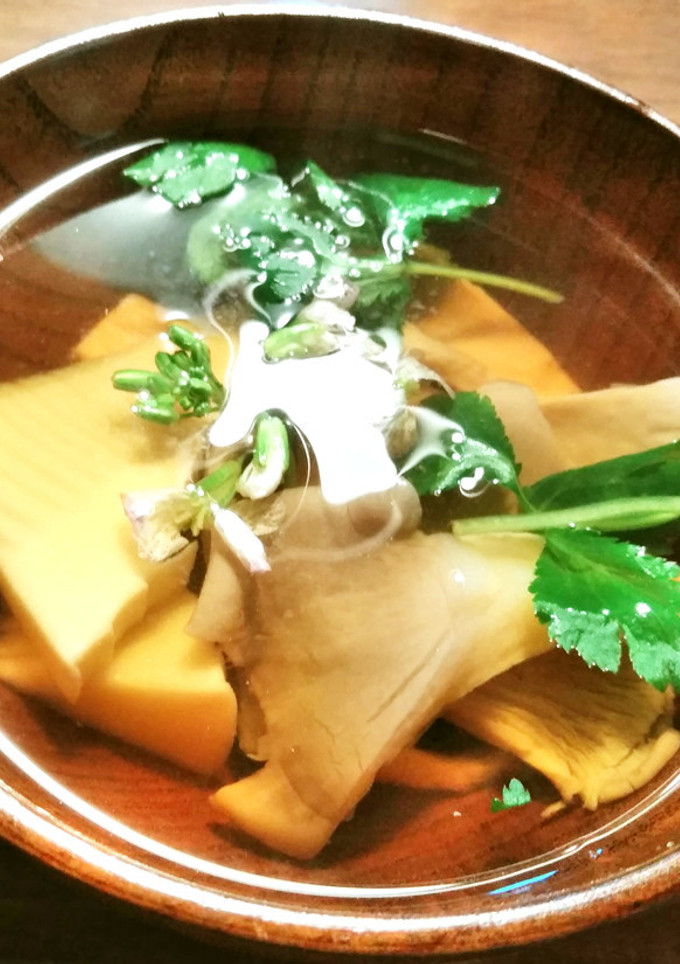 皇しめじと新筍のお吸い物-レシピのメイン写真