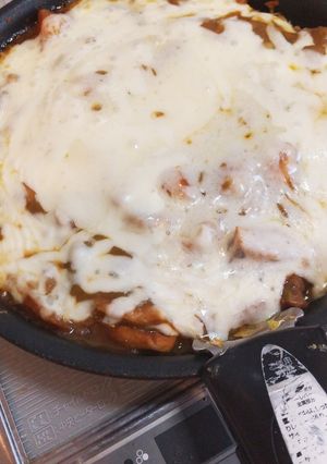 残りカレーと春キャベツで焼きカレー♬-レシピのメイン写真