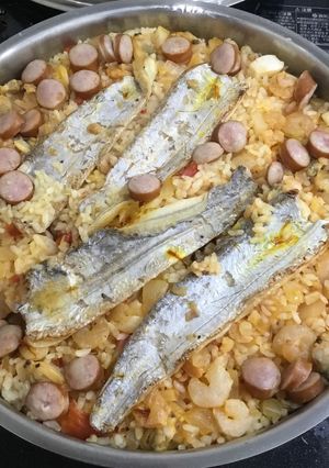 魚のパエリア（ホットプレートでも可）-レシピのメイン写真