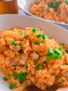冷凍ご飯で☆豚バラキムチ炒飯-レシピのメイン写真