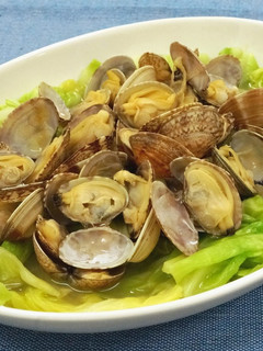 レンジで簡単!あさりと春キャベツの酒蒸し-レシピのメイン写真