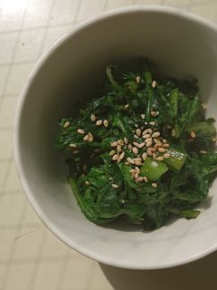 少ない材料で春菊のホットサラダ-レシピのメイン写真