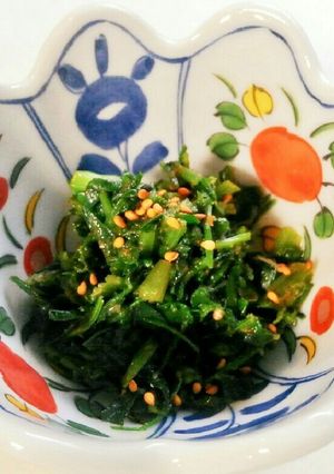 セリとカラスノエンドウの胡麻和え-レシピのメイン写真