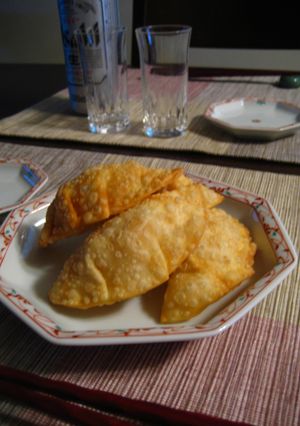 ジャガとキムチの揚げ餃子✿-レシピのメイン写真