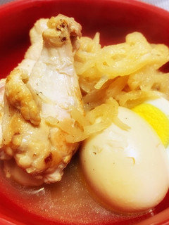 高タンパク低カロ♪手羽元と切干大根煮-レシピのメイン写真