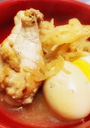 高タンパク低カロ♪手羽元と切干大根煮-レシピのメイン写真
