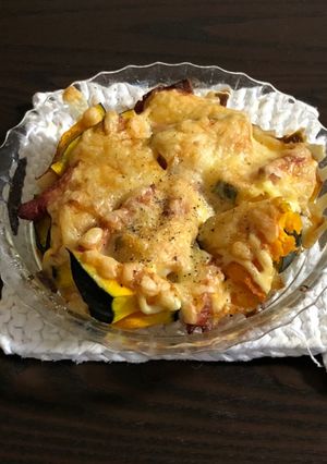 カボチャとベーコンのチーズ焼き-レシピのメイン写真