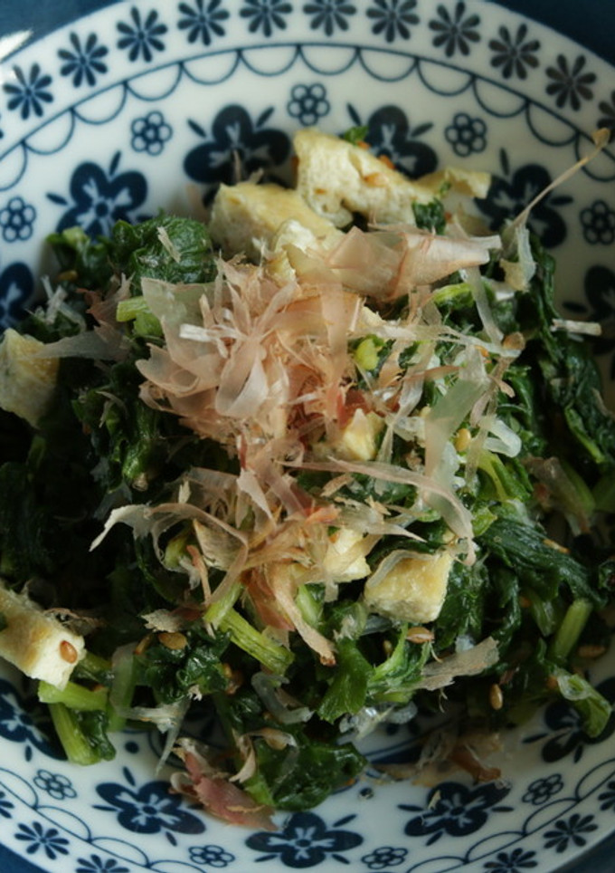 大根の葉とうす揚げのさっと煮-レシピのメイン写真