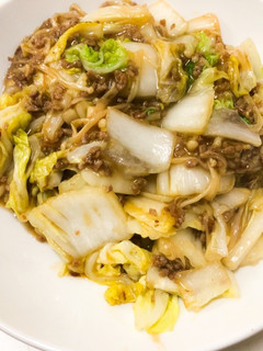 ご飯がすすむ!白菜と挽肉のガッツリ餡掛け-レシピのメイン写真