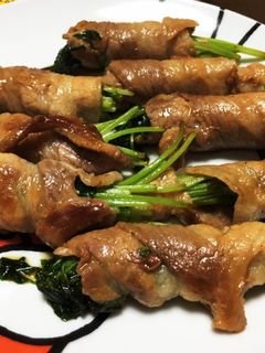 豆苗の豚肉巻き-レシピのメイン写真