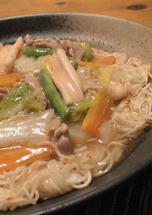 餡かけ焼きそうめん-レシピのメイン写真