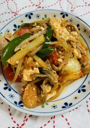 キムチチゲ風野菜炒め！-レシピのメイン写真