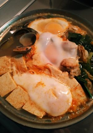 旨味たっぷりスンドゥブ鍋（低糖質）-レシピのメイン写真