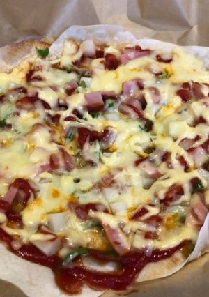 餃子の皮で餅ピザ-レシピのメイン写真